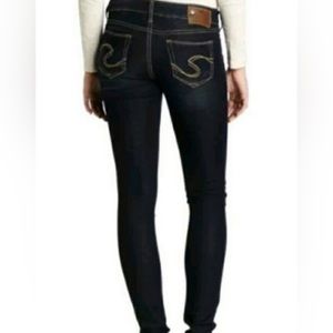 Silver suki jeggings dark wash jeans size W29/L31
